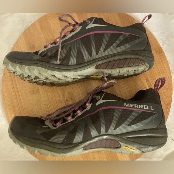 Merrell Siren Edge J35750 Black Purple Hiking Trail Shoes Women's Size 8.5 - Picture 4 of 13